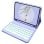 Royal Bailey TS006D Capa com Teclado Bluetooth Inglês QWERTY USA para iPad Mini 6 Roxo