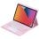 Royal Bailey B3012C Capa Teclado Bluetooth para iPad 10.2 (2021/2020/2019)/Air 10.5/Pro 10.5 Rosa