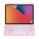 Royal Bailey B3011C Capa com Teclado Bluetooth para iPad Air 4 (2020) 10.9/Pro 11 (2021/2020/2018) Rosa