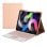 Royal Bailey HK132C Capa com Teclado Bluetooth para iPad Pro 12.9 (2021/2020/2018) Rosa