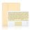 Royal Bailey PS97C Capa com Teclado Bluetooth para iPad 2018-2017/Pro 9.7/Air 2 Amarelo