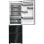 Infiniton FRD-401T91 Frigorífico Combi Francés Nofrost E Cristal Negro