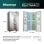 Hisense RS677N4ACC Frigorífico Americano C Inox