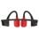Suunto Wing Auriculares Deportivos de Conducción Ósea Bluetooth con Luces LED y Batería Externa Rojo