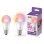 Wiz Pack 2 Bombillas Inteligentes LED Wi-Fi 8.5W E27 806lm RGB