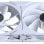Pack inversé Phanteks M25-140 Gen2 D-RGB PWM Triple ventilateur supplémentaire 140 mm Blanc