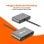 PcCom Essential Adaptador HUB USB-C a 2x HDMI, 1x USB-3.0, 1x USB-C