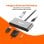PcCom Essential Adaptador HUB 6 en 1 USB-C a 1x HDMI, 1 x VGA, 1x Audio Jack 3.5mm, 1x USB 3.0, 1x USB-C