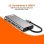 Hub Docking PcCom Essential 11 en 1 USB-C HDMI 4K
