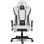 Alpha Gamer Zeta Silla Gaming con Cojín y Almohada Cervical Blanca/Negra