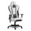 Alpha Gamer Zeta Silla Gaming con Cojín y Almohada Cervical Blanca/Negra