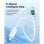 Baseus Superior 2 Cable Carga Rápida 240W USB4 40Gbps USB-C a USB-C 1.8m Blanco