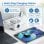 BLOC MULTIPRISE EWENT 3 PRISES SHUCKO + 2 USB-A + 2 USB-C
