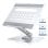 Ewent EW1269 Soporte para Portátil de Aluminio Multipuerto HDMI 4K/2x USB-A 3.0/USB-C 3.0/PD 100W/SD