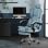 ML-Design Silla de Oficina Ergonómica Regulable Azul
