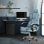 ML-Design Silla de Oficina Ergonómica Regulable Azul
