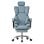 ML-Design Silla de Oficina Ergonómica Regulable Azul