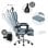 ML-Design Silla de Oficina Ergonómica Regulable Azul