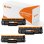 PcCom Essential HP W1390X/139X Tóner Compatible Negro Pack 3