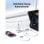Ugreen Nexode Cargador Carga Rápida Gan 65w 2 USB-C + 1 USB-A Blanco