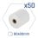 iggual Pack 50 Rollos Papel Térmico sin BPA 80x80mm