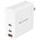 Hyper Targus HyperJuice 140 W GaN PD3.1 3-Port-Wandladegerät + 2 m USB-C-auf-USB-C-PD3.1-Kabel + Reiseadapter