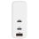 Hyper Targus HyperJuice 140 W GaN PD3.1 3-Port-Wandladegerät + 2 m USB-C-auf-USB-C-PD3.1-Kabel + Reiseadapter