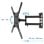 Support mural pour téléviseur UNYKAch UK1113 VESA 400 x 400 mm et 17"-55" max. 30 kg