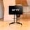 UNYKAch UK501 Supporto da pavimento mobile con ripiani e altezza regolabile per TV VESA 600x400mm e 32-75"