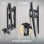 Support mural TV Onkron 32 à 65 pouces - Support mural TV universel avec poids jusqu'à 50 kg - Support mural TV fixe avec Vesa max 400x400 mm / Support mural TV fixe FM2-B Noir