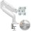 Onkron G100-w Brazo para Monitor 13-32" Peso 9Kg Vesa 75x75/100x100 Giratorio e Inclinable Blanco
