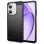 Custodia in silicone antiurto nero Max Power Digital Carbon Fiber per OPPO A40