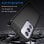 Custodia in silicone antiurto nero Max Power Digital Carbon Fiber per OPPO A80