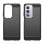 Custodia in silicone antiurto nero Max Power Digital Carbon Fiber per OPPO A80