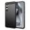 Max Power Digital Funda Fibra de Carbono Antigolpes Silicona Negra para Samsung Galaxy S24 FE