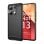 Max Power Digital Funda Fibra de Carbono Antigolpes Silicona Negra para Xiaomi Redmi Note 13 4G