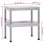 Vidaxl 364747 Mesa Para Forno Defumador Aço Galvanizado