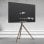 Onkron Support TV et trépied TV au sol 32 à 65 pouces - Support TV universel avec poids jusqu'à 35 kg - Support TV au sol avec Max Vesa 400x400 / Support TV pivotant TS1220-B Noir