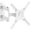 Support mural pour téléviseur Onkron de 32 à 65 pouces - Support mural pour téléviseur avec pince jusqu'à 35 kg - Bras TV universel avec Vesa max 400 x 400 mm / Support mural pour téléviseur inclinable et pivotant M4-w Blanc