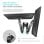 Supporto per monitor Onkron G160-B da 13 a 32" con doppio braccio, fino a 8 kg, Vesa 100x100, nero