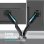 Supporto per monitor Onkron G160-B da 13 a 32" con doppio braccio, fino a 8 kg, Vesa 100x100, nero