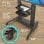 Onkron TS2771-B Soporte Pie Regulable con Ruedas TV 40 A 80" Hasta 55Kg Vesa 700x400 Negro