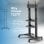 Onkron TS2771-B Soporte Pie Regulable con Ruedas TV 40 A 80" Hasta 55Kg Vesa 700x400 Negro
