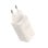 Chargeur Baseus GaN5 Pro 2 USB-C et 1 USB 65W Blanc + Câble USB-C vers USB-C 100W blanc