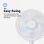 Universal Blue ESPOT 5035W Ventilador De Mesa 65W Blanco