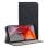 Cooles Flip Cover Case für Motorola Moto G75 5G Glattes Schwarz