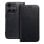 Cooles Flip Cover Case für Motorola Moto G75 5G Glattes Schwarz