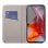 Cooles Flip Cover Case für Motorola Moto G75 5G Glattes Schwarz