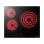 Infiniton VIT3SN303 Vitrocerámica 3 Zonas 9 Niveles de Potencia 60 cm Negra