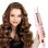 Klack Curler Rizador de Pelo Automático con 4 Ajustes de Temperatura, Sin Daño, Rosa